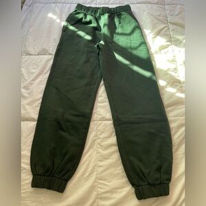 Brandy Melville Dark Green Sweatpants